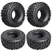 2.2 Crawler Tires with Foam Inserts fit 2.2 Beadlock Wheels, Height 5.31 inch (135mm) 4PCS Compatible with Traxxas TRX4 Axial SCX10 II III