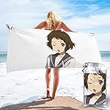 新品 氷菓 (1) マイクロファイバー大サイズ 速乾 タオル 超柔らか 軽量 色褪せ防止 家庭用 バスタオル 大きい（160cmx80cm）、小さい（140x70cm）