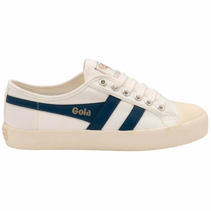 Gola women's Coaster fashion sneakers in off-white and coral pink showing versatile casual styling potential