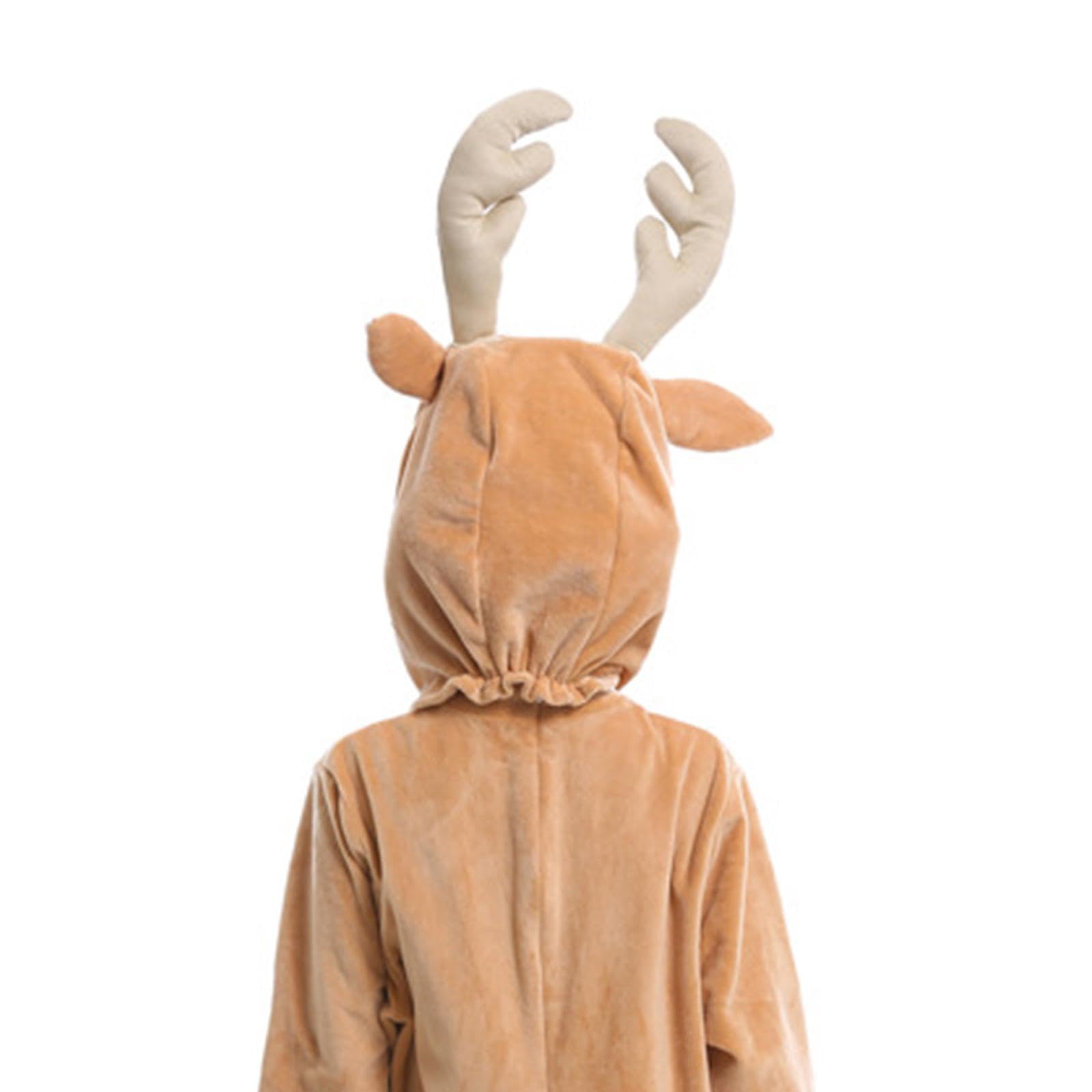 Qianly 2x Costume Natalizio Costume Da Tuta per Bambini E Adulti Set di Vestiti Costume Da Alce Natalizio per Festival di Carnevale
