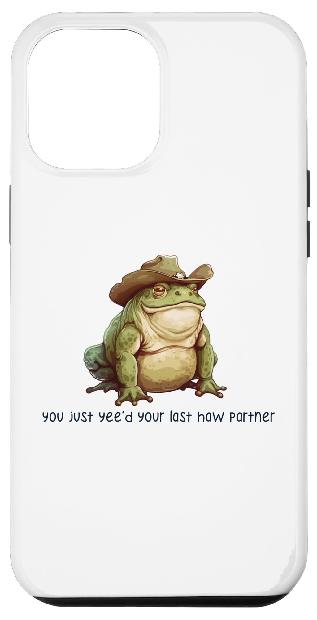 Amazon.co.jp: iPhone 14 Pro Max おかしなカウボーイ カエル ミーム Yees Haw パートナー カエル愛好家デザイン  スマホケース : Electronics