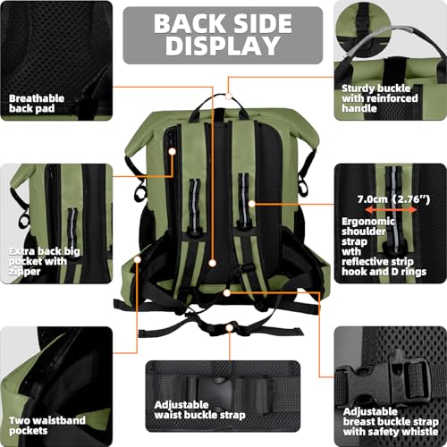 Image of MORXPLOR Dry Bag Waterproof,5L /10L /20L /30L /40L /55L Roll Top Dry Bag Backpack with WaterProof Phone Case for Swim,Kayak