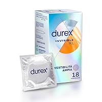 Durex Invisible XL, Preservativi Ultra Sottili e Extra-Large