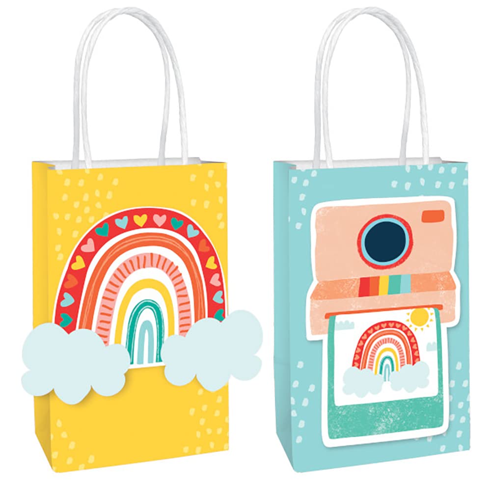 Amscan 160766 Lot de 8 sacs cadeaux Multicolore