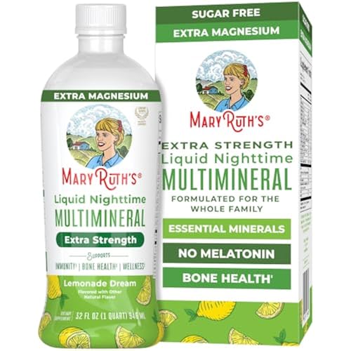 MaryRuth's Extra Strength Liquid Nighttime Multimineral, NO Melatonin, 32oz