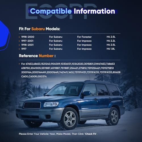 Image of ECCPP AC Compressor Direct Fit for Subaru Forester H4 2.5L 1998-2000