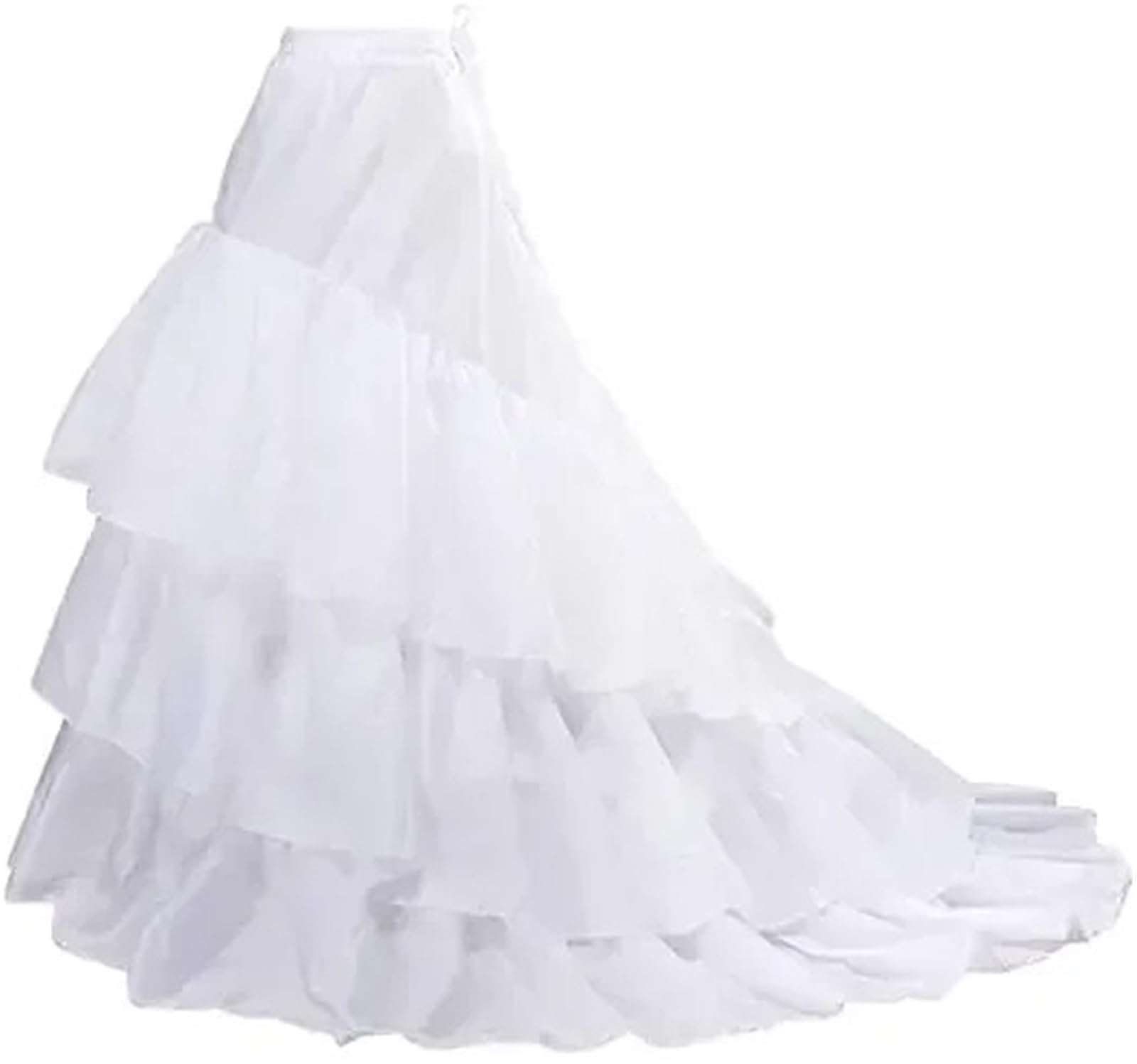 Damen Trompetenunterrock Klassische Frauen Trompete Meerjungfrau Fischschwanz Petticoat Krinoline Unterrock Slips Bodenlangen for Hochzeit Kleid Ballkleid