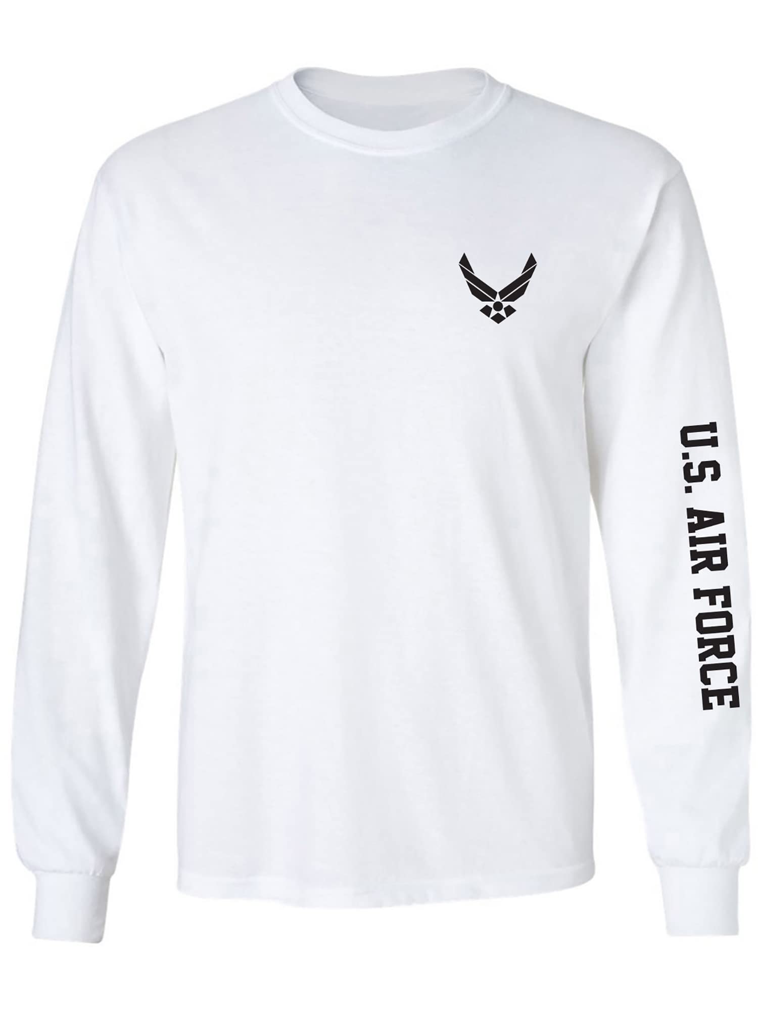 zerogravitee U.S. Air Force Black Sleeve Print Adult Long Sleeve T-Shirt