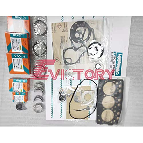 for KUBOTA Parts Rebuild kit D662 Piston Ring Valve Guide Overhauling Full Gasket kit Engine Bearing Set