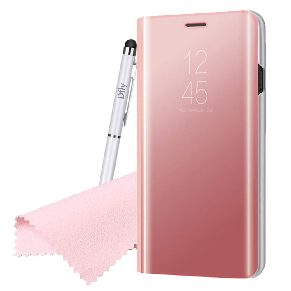 Mirror Note 10 Plus Smart Case Mirror Clear View Flip Case Non