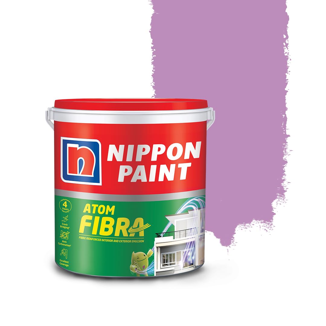 Nippon PaintAtom Fibra 2 In 1 Interior & Exterior Emulsion 1 L Purples (Adolescence)