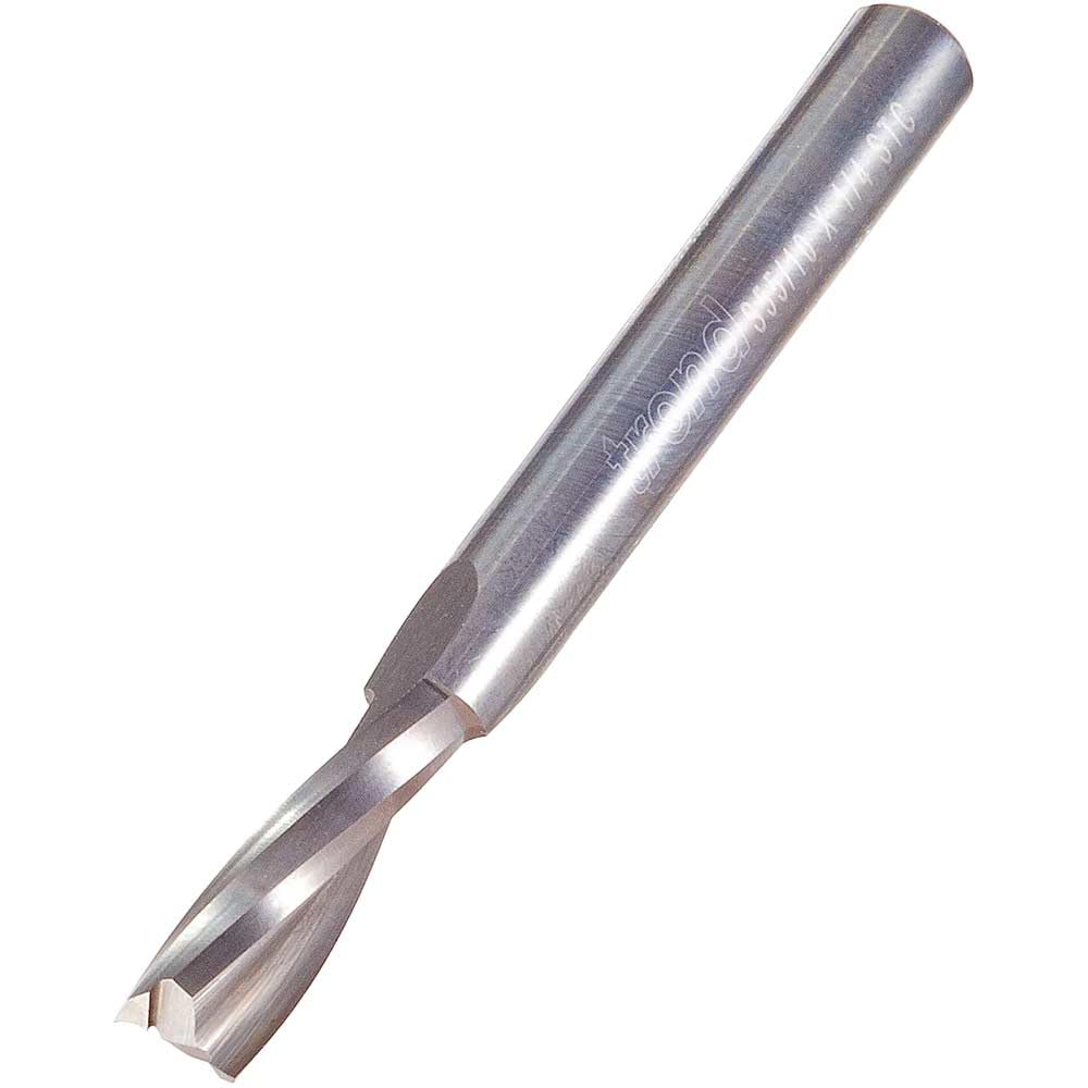 Trend S55/10X1/4STC Aluminium Spiral Up-cut Cutter 6.3mm Dia. X 20mm Cut