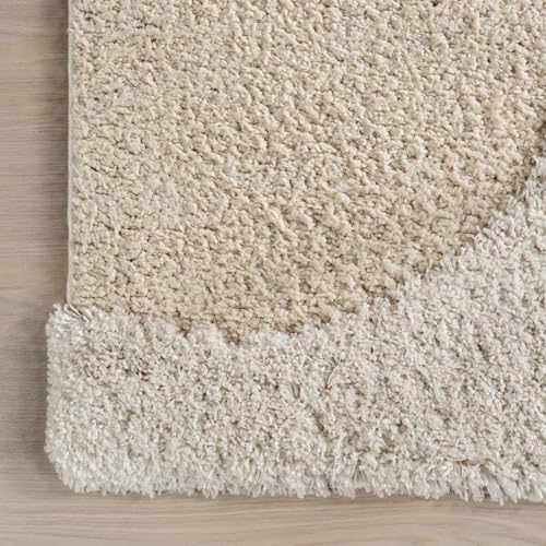 Tapete nuLOOM Gloria Abstract Shag 9'x12' Beige miniatura 6