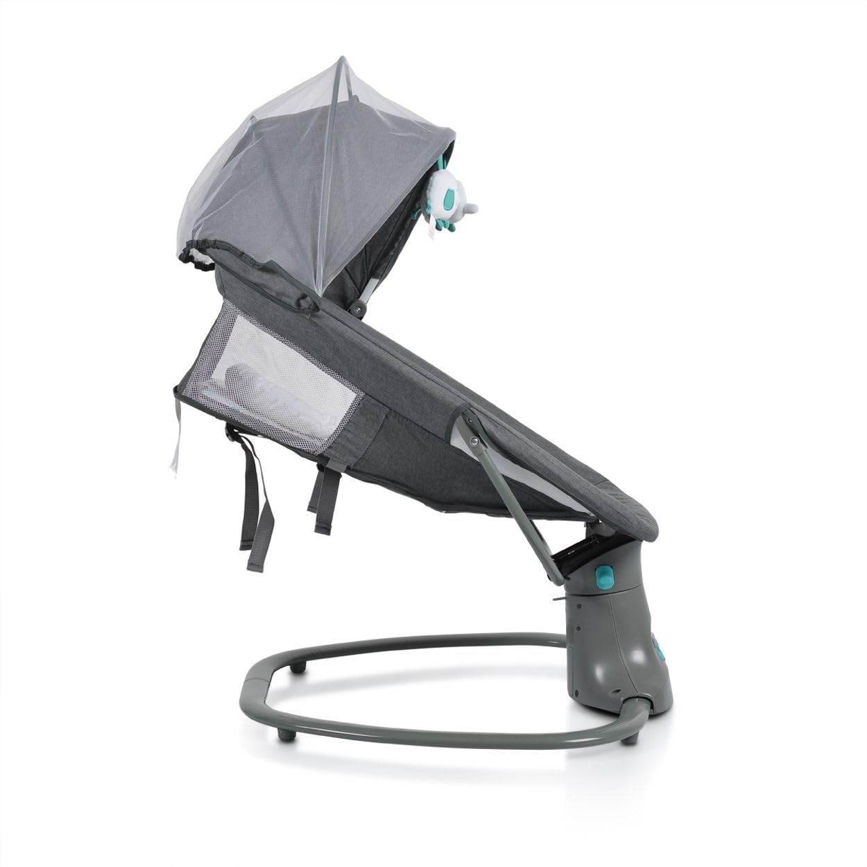 Moni Siège gonflable pour bébé Axel 3 en1 fonction berceuse couffin télécommande, coloris:verdoyant