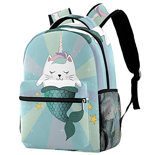 Sac à dos licorne rose fille école cartable ado multicolore 29.4x20x40cm