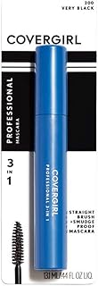 CoverGirl Professional 3-in-1 Mascara Straight Brush, Very Black [200] 0.30 oz (Pack of 12)