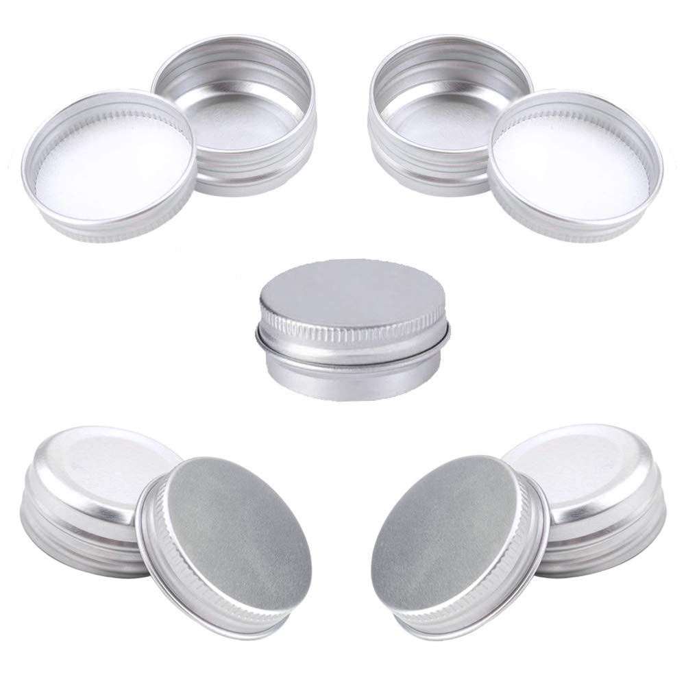 30 stuks lege aluminium potjes 15 ml - ronde blikjes voor cosmetica crème, nagelkunst