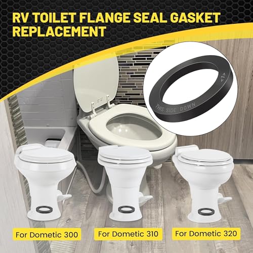 Image of Oyviny 385311652 RV Toilet Base Seal Kit for Dometic 300 310 320 Toilets, RV Camper Toilet Seal Replacement with Mounting Hardwares Solving Leakaging Problems