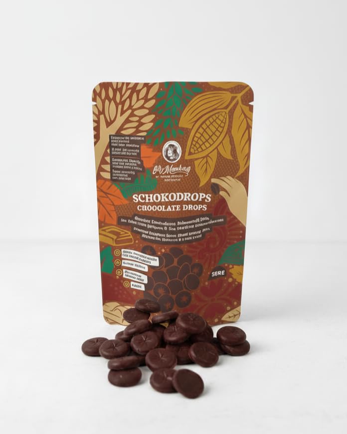 Schokodrops ohne Zuckerzusatz – 350 g – Lower Carb & vegan – mit Erythrit gesüßt – Schoko Drops zum Backen & Naschen – ideal für Lower-Carb & Keto Ernährung