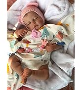 YANRU BéBé Reborn RéAliste, 18 Pouces 46 Cm BéBé Reborn En Silicone Realiste Tout Neuf Et De Haute Qualite Poupee Reborn Co Amz B