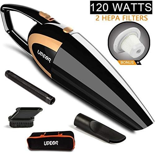 Car Vacuum,Car Vacuum Cleaner with High Power Suction for Quick Car Cleaning Care, DC 12V Wet/Dry Portable Pet Hair Auto Handheld Vacuum with 2 HEPA Filter