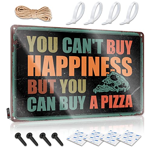 Plaque en métal pizza le cadeau original pour un man cave