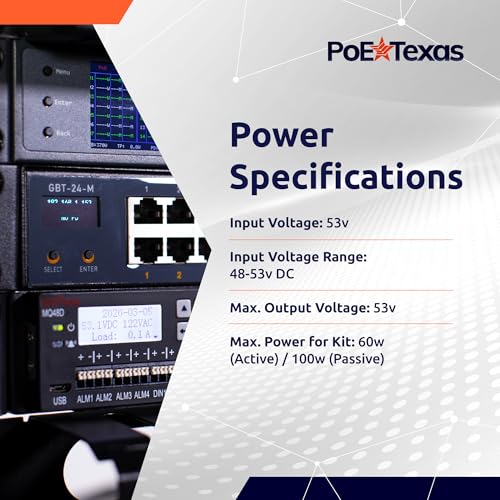 Image of PoE Texas - 24 Port 802.3bt Managed PoE Injector - Network Power Over Ethernet Gigabit Injector PoE Adapter with App & Web Control - 80 Watts Per Port for Smart Lighting, PTZ & NDI Cameras and More
