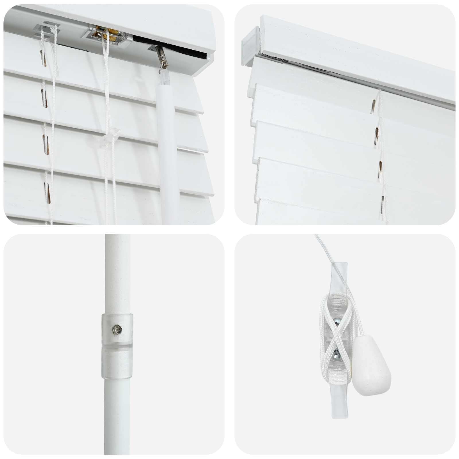 vidaXL Tenda Veneziana Bianco 55 x 250 cm 35 mm