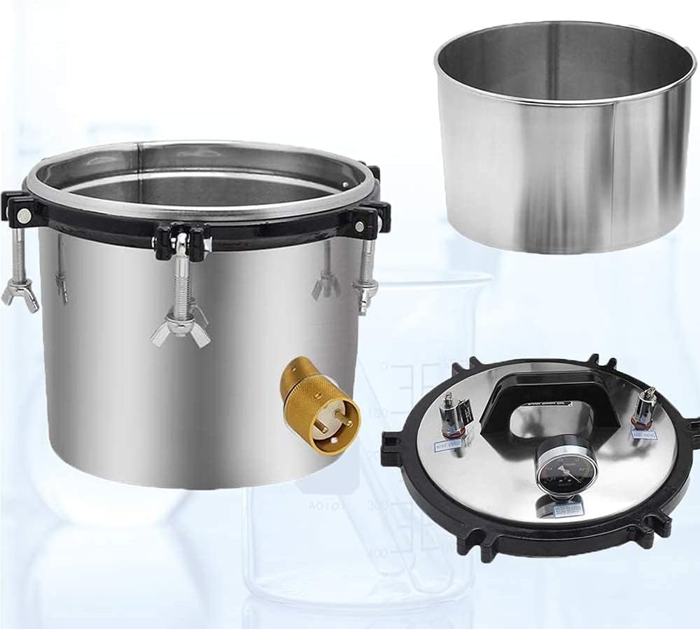 8L/2.11Gal Mini Autoclave Desktop Type ZY-260 Dual Fuel (Coal & Electric), Dry-Burn Protection,High Temperature Steam Pressure Laboratory Tool Cleaning Steam Autoclave