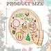AnyDesign Santa Cookie Plates Round Wooden Christmas Treat Plates Xmas Eve Santa Treat Board Cute Plate Platter Mat Wooden Tray Plate for Christmas Decoration Supplies