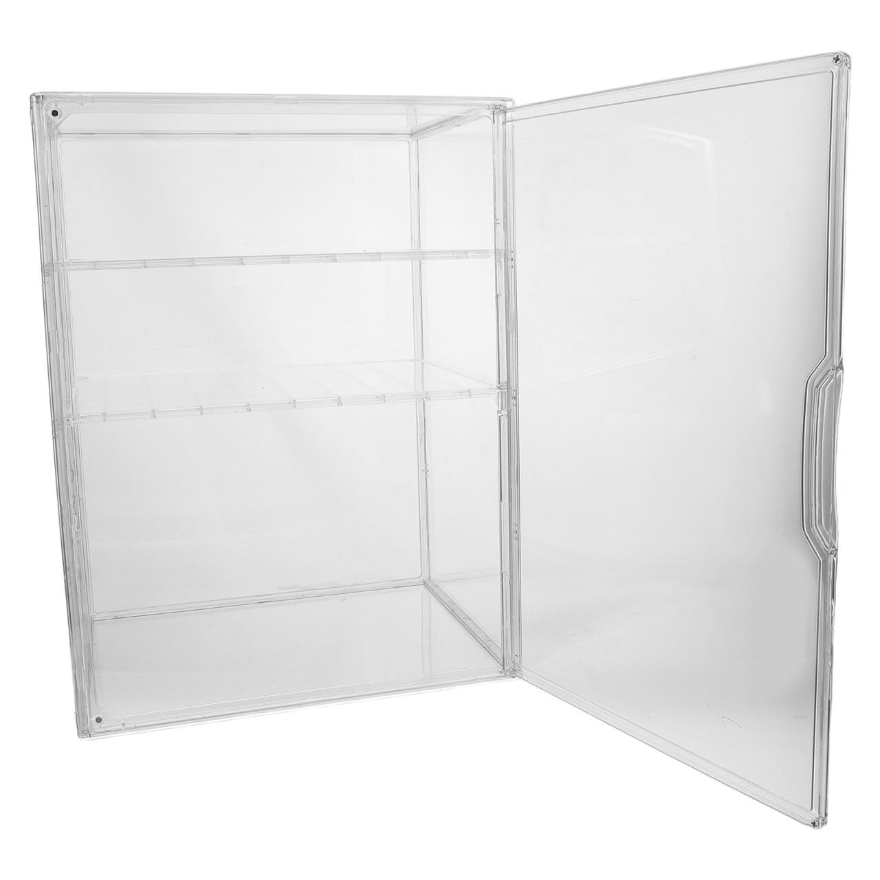 Babyflaschen und Magnetischer Tür Aufbewahrungsbox aus Acryl mit 3 Ebenen Verstellbaren Trennwänden zum Schutz vor Kratzern für Badezimmer und Kinderzimmer