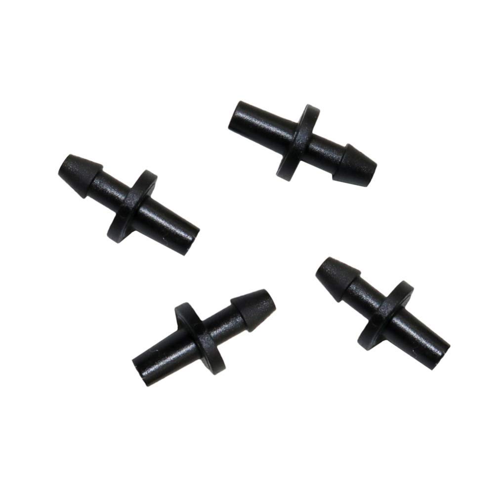 Schlauchreparaturanschluss Extender 1/8 Zoll-Single Barb gerader Schlauchanschluss Gewächshaus Gartenzubehör Wasserrohrverbinder Landwirtschaft Tools 2000 Pcs (Color : Black, Diameter : 1/4'')