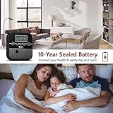 WOLF SHIELD Carbon Monoxide Detector 10 Year Sealed Battery Life Mini Carbon Monoxide Alarm CO Monitor Sensor with Free Standing LCD Display Test Silence Function for Home Caravan, Campervan,Car,Etc - Image 4