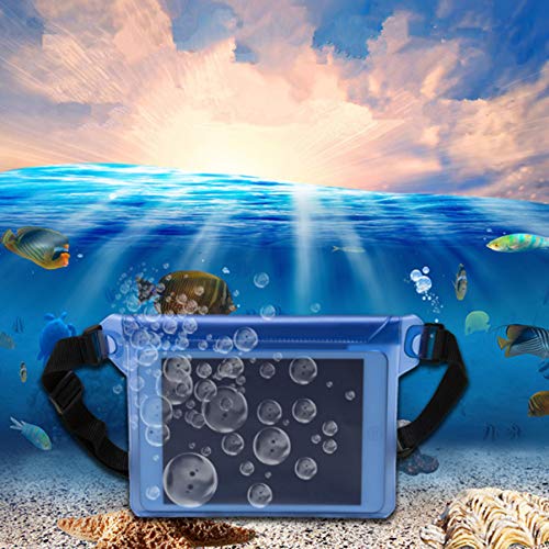 Pretyzoom 2 peças bolsa impermeável com alça de cintura, sacos secos à prova d'água com cinto ajust