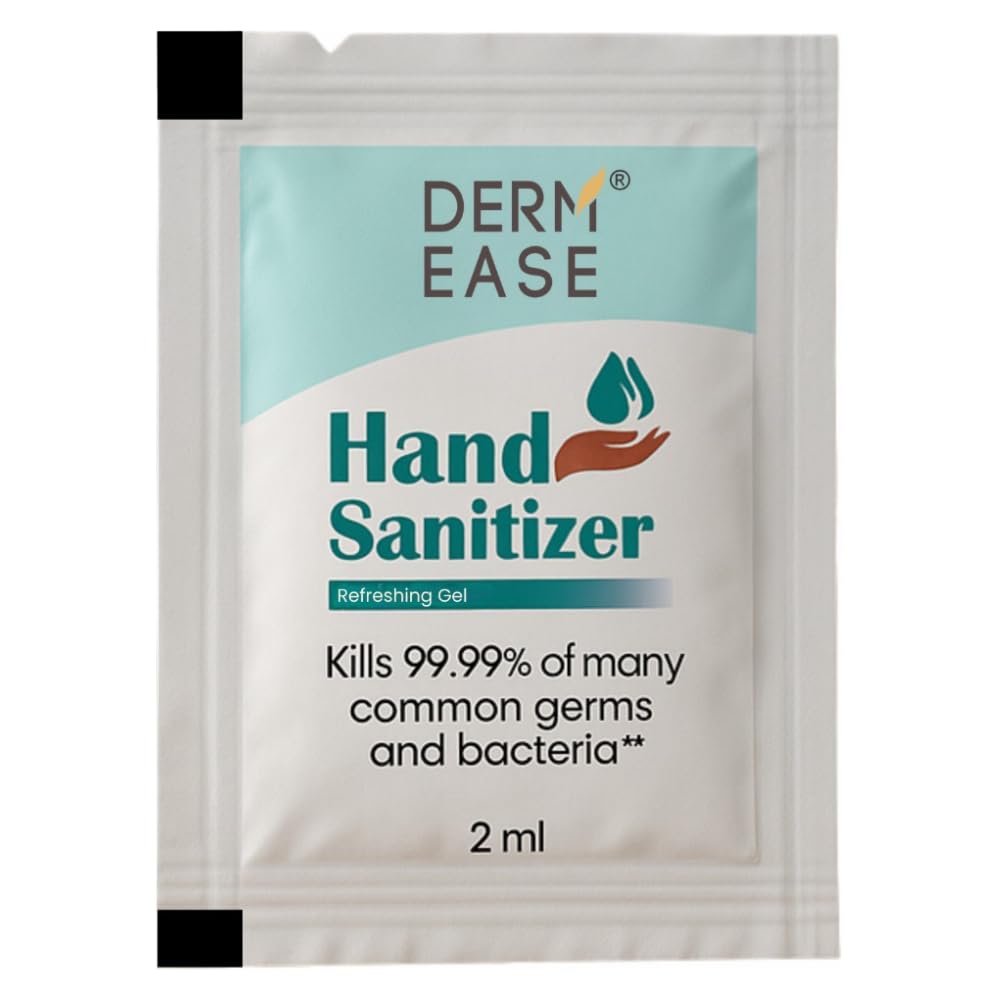 DERM EASE Pack of 200 Hand Sanitizer Sachet Each 2ml-image-36