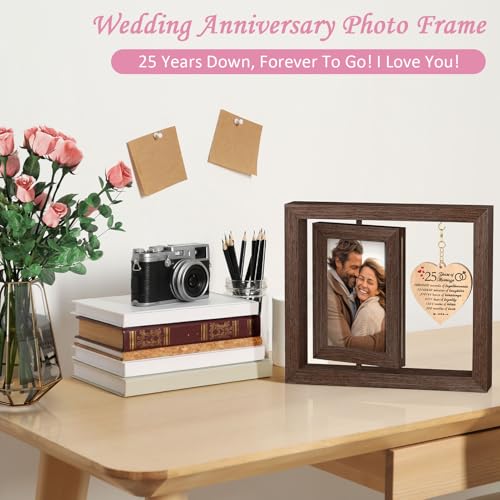 Tiblue 25 Year Anniversary Picture Frame Gifts For Her Him thumb #4