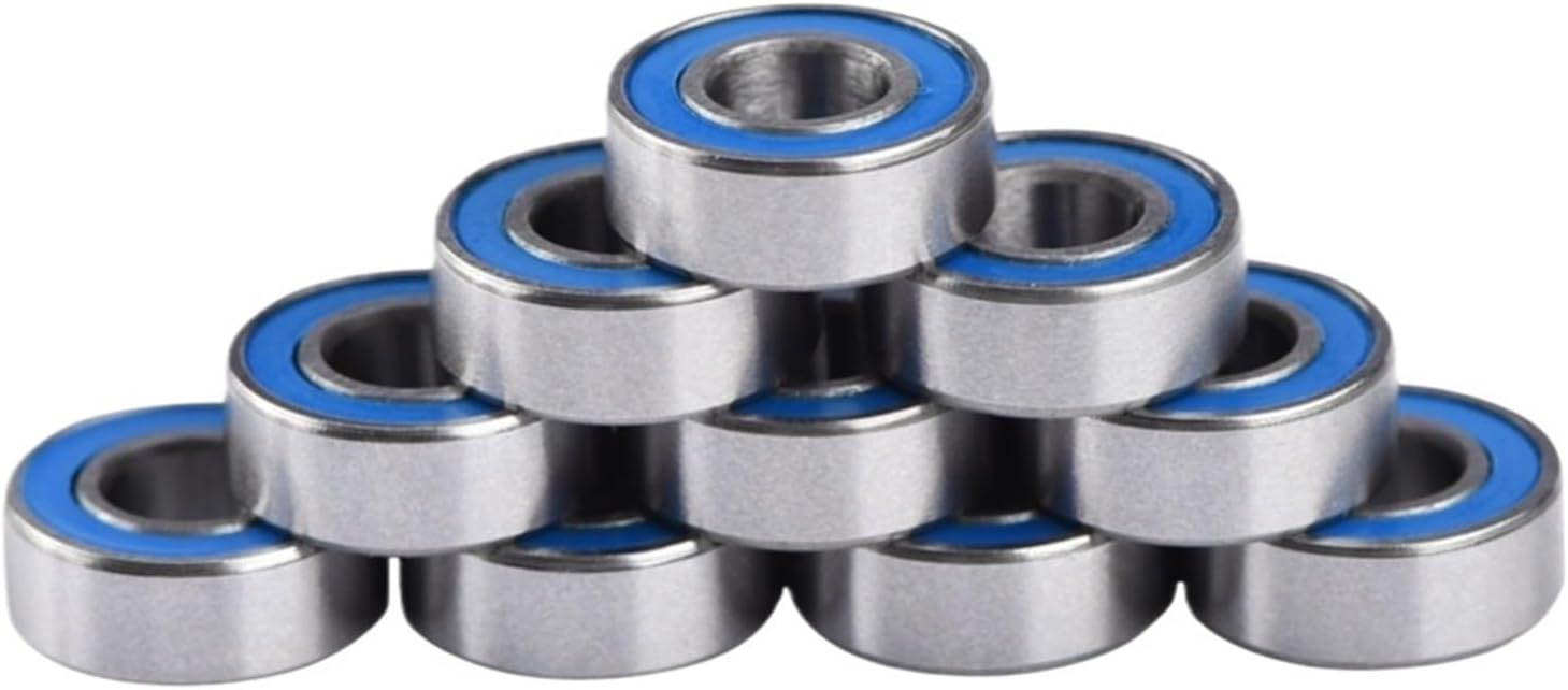 10Pcs MR115-2RS Ball Bearing 5x11x4mm Miniature Double-Shielded Steel Bearing