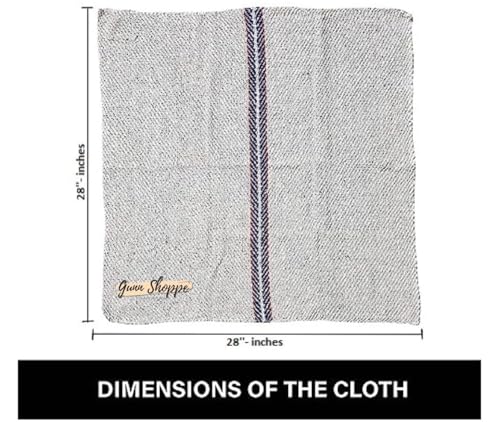 Image of Extra Large 28*28 inch Cotton Floor Cleaning Cloth For Mopping [Pack Of 3] Dry&Wet Use Super Absorber 400GSM Easy To Use With Wiper At Office,Shop,Hospital,Shopping Mall Etc.(28X28 inch),White