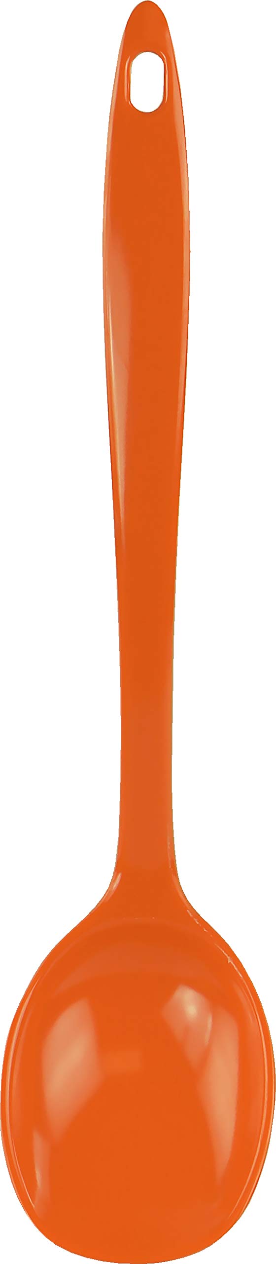 Reston Lloyd Orange Cooking Spoon For Serving, Basting, Mixing, Heat Resistant, Bpa Free Melamine 11 Inch Utensil With Ergonomic Handle,