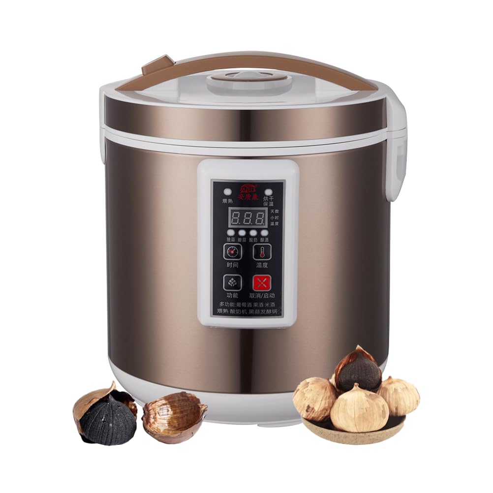 Fermentatore per aglio nero, 7,5 l, ripiano in acciaio inox a 3 strati, ideale per processi di fermentazione fatti in casa e benefici per la salute, versatile elettrodomestico da cucina