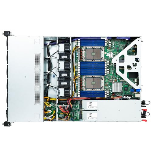 Image of TYAN MiTAC Thunder CX GC68A-B7126 B7126G68AV10E2HR -1U2S Cloud Server, 12 SFF. 2X FH /HL PCIe Gen.4 x16 Slots. Redundant Power Supply.