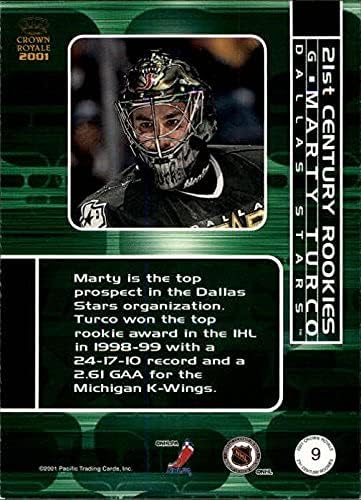 Miniatura 2 de 2000-01 Crown Royale 21st Century Rookies #9 Marty Turco