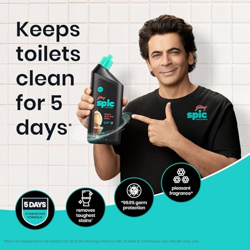 Image of Toilet Cleaner - 525ml (Pack of 3) | Disinfectant Toilet Cleaner | Original | Kills 99.9% Germs