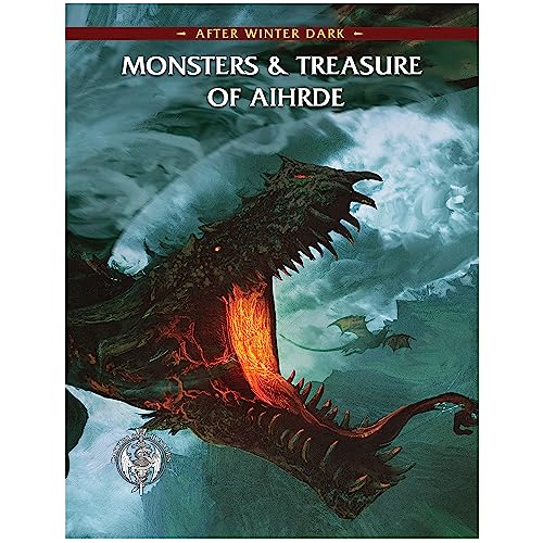 Troll Lord Games: After Winter Dark: Monsters & Treasure of Aihrde - Libro RPG con copertina rigida, Un gioco di ruolo fantasy