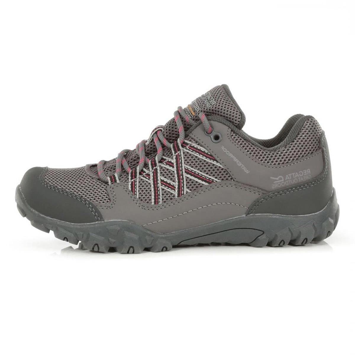 Regatta Waterproof Edgepoint Iii Low Walking Shoes Size: Uk 6.5 Women's Grey