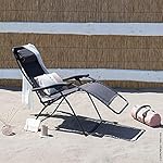 Lafuma RSX Relax-Liegestuhl gepolstert Ardoise