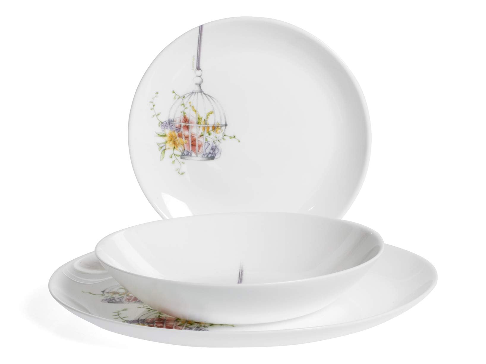 Services De Vaisselle Service De Table Luminarc Harena 18 Pièces - Verre Opale Extra Résistant - Pour 6 Personnes - Blanc Vaisselle Blanc Moderne