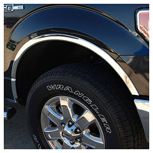Upgrade Your Auto Premium FX 4pc Chrome Fender Trim for Ford F-150 2004-2014
