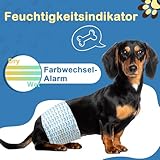 FuzzFables Hundewindeln für Rüden, 20 Stück, Einwegwindeln für Rüden mit Feuchtigkeitsanzeige, breitere Bauchbänder für Welpen, saugfähig und auslaufsicher, Schutz Harninkontinenz S