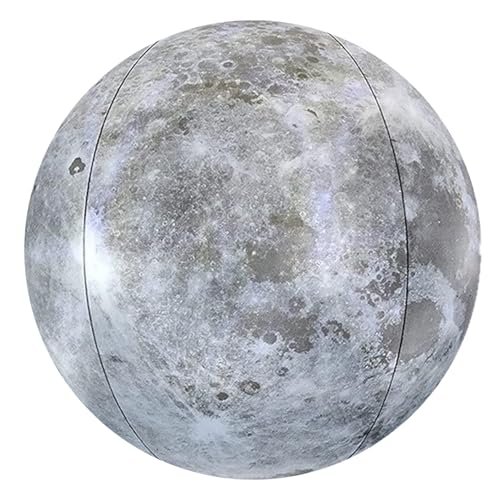 Luces flotantes para piscina, bola lunar de 16 pulgadas, control remoto, luces flotantes para piscina para decoración al aire libre, luz de brillante inflable para patio, jardín, fiesta (gris)